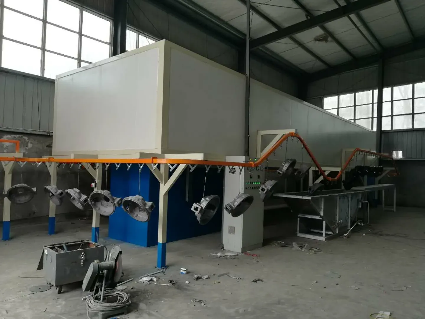Dip coating equipment for engine components built by XFS Equipment