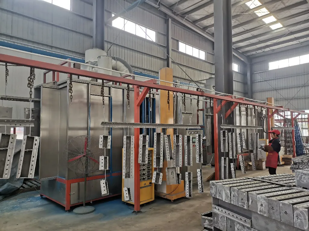 Industrial finishing line in the XFS Equipment factory