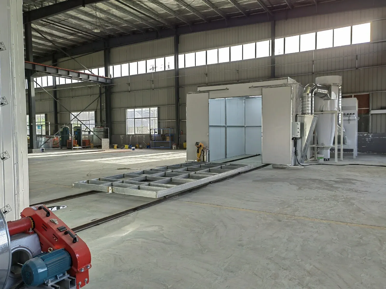 Automotive metal components on an XFS Equipment finishing line