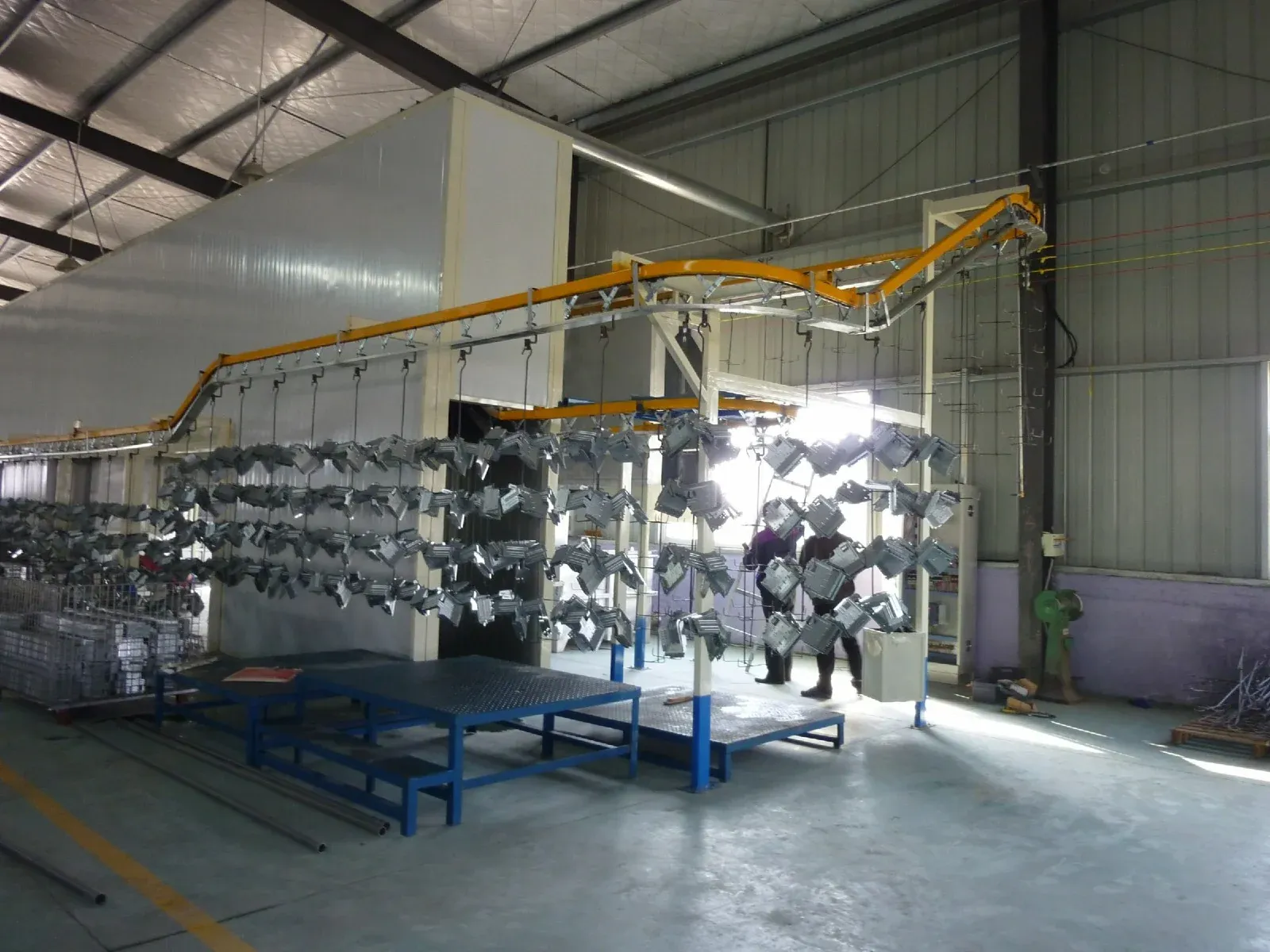 Spray pretreatment line for Midea air-conditioner components